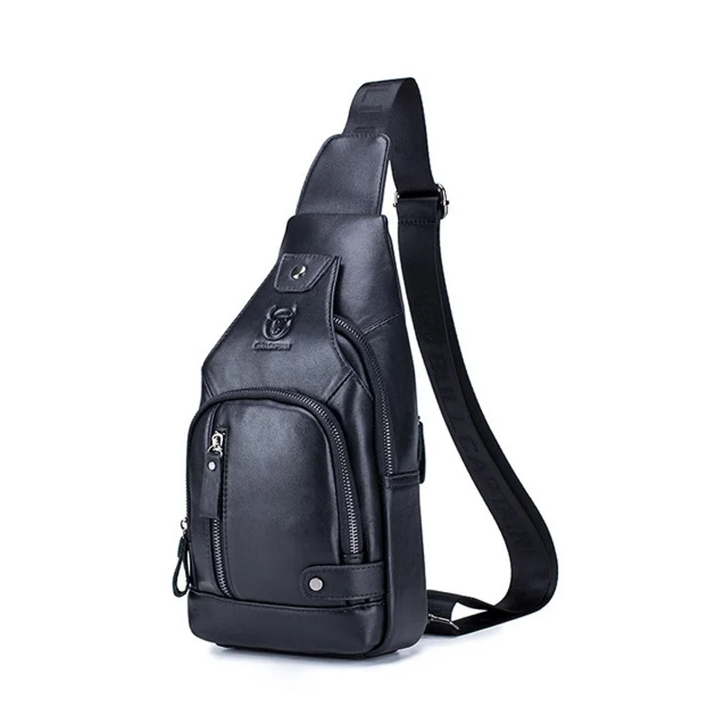 Imagem -06 - Couro Couro Casual Moda Crossbody Peito Bolsa de Couro dos Homens Bolsa de Carregamento Usb Viagem Ombro Bolsa Daypack Masculino Novo 100