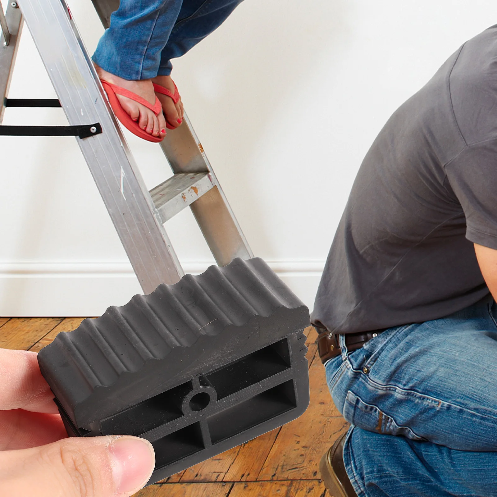 

Ladder Feet Rubber Pad Protective Cap Nonslip Cover Replacement Ladder Stabilizer Foot Cover Anti Scratch Stair Cap Covers