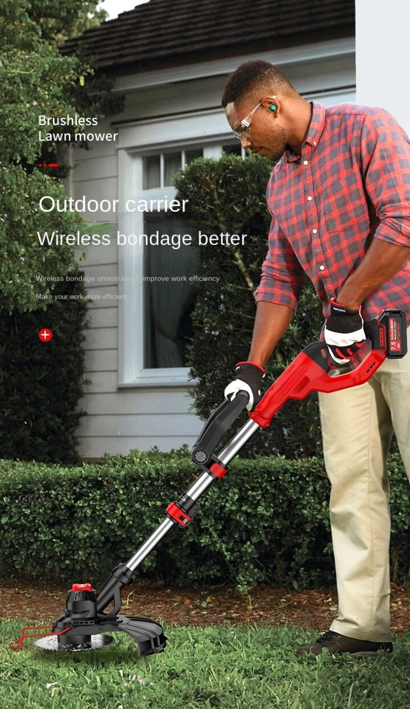 

Brushless Electric Lawn Mower For Garden Lawn Trimming Desbrozadora Batería 충전식 예초기 충전 예초기 무선 예초기 חרמש חש