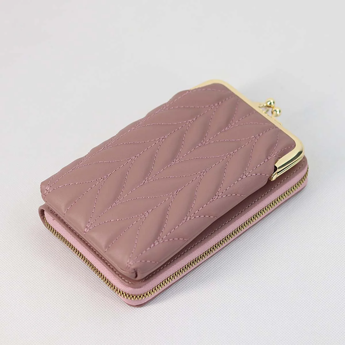 New female mobile phone bag single zipper single shoulder crossbody bag multi-functional crossbody bag fashion vertical wallet