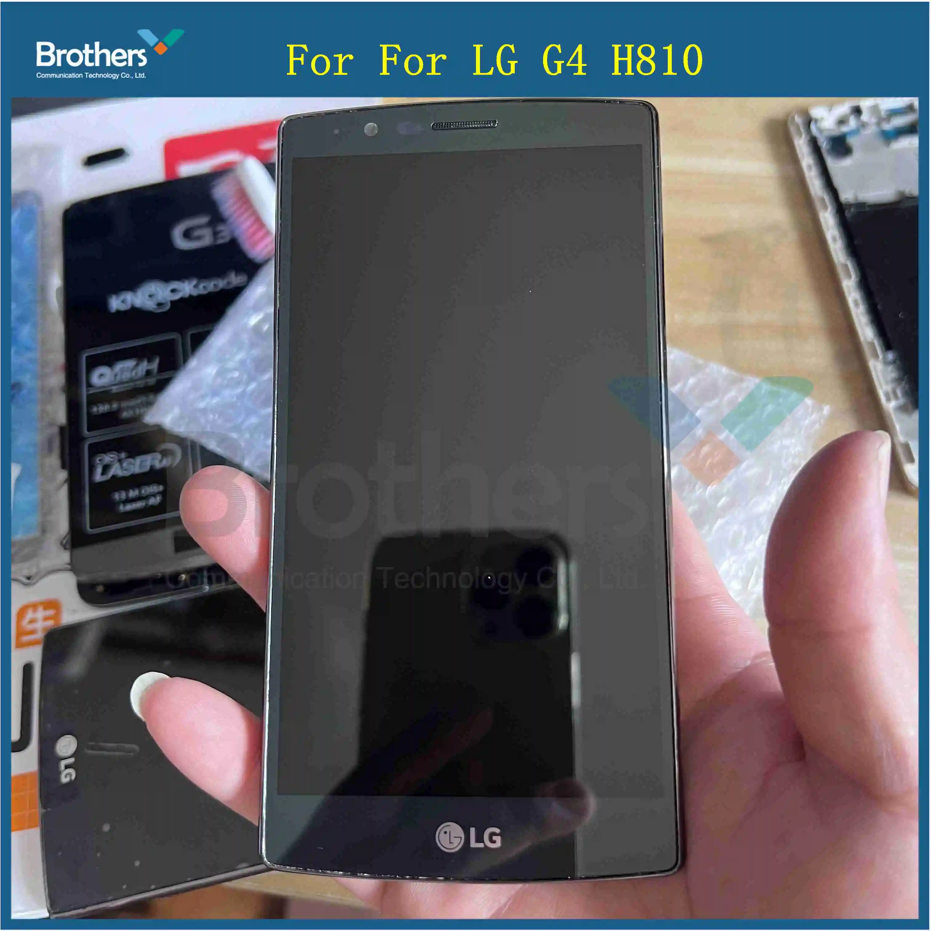 100% Test Well For LG G4 H810 H811 H815 VS986 LCD Display Touch Screen Digitizer Glass Assembly With Frame