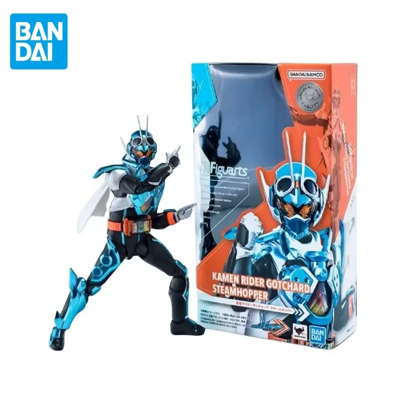 Bandai Original KAMEN RIDER Anime Figur SHF GOTCHARD STEAMHOPPER Action Figur Spielzeug für Kinder Geschenk Sammeln Modell Ornamente