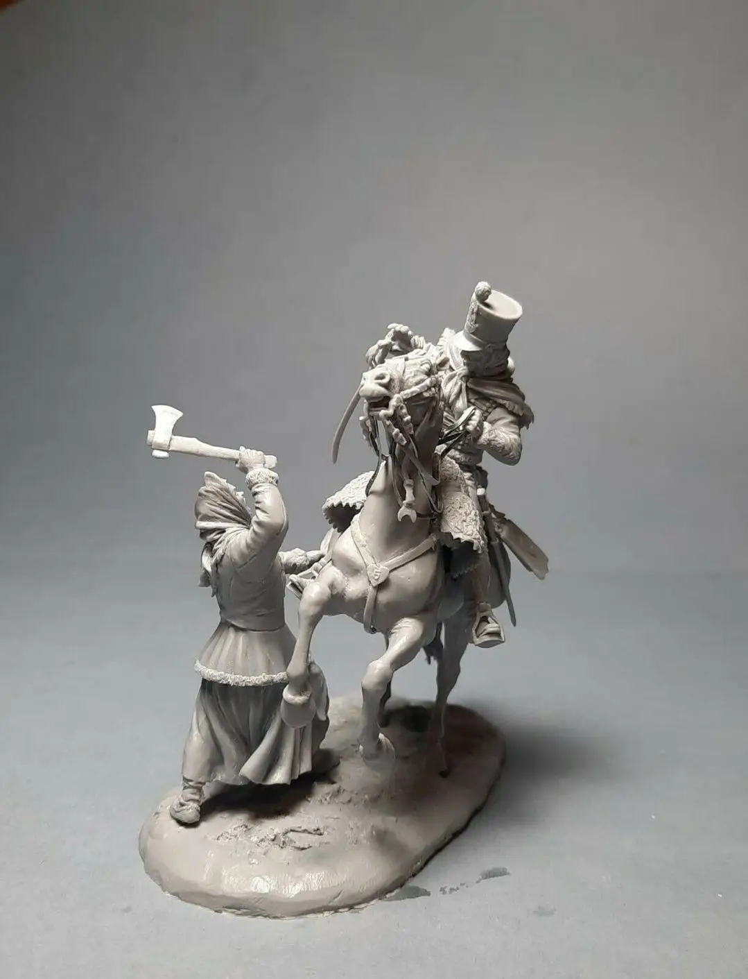 مجسم من الراتنج مقاس 54 مم GK، مجموعة غير مجمعة وغير مطلية