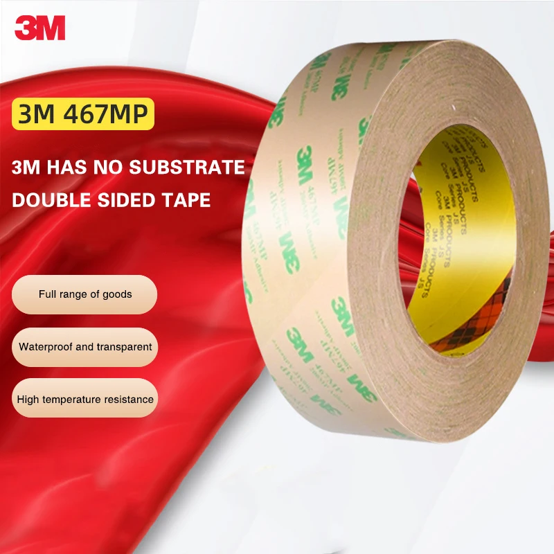 

3M 467MP Double Sided Tape High Temperature Resistance Thin Strong Double-Sided Adhesive Tape for Electronic Metal Car Home Use