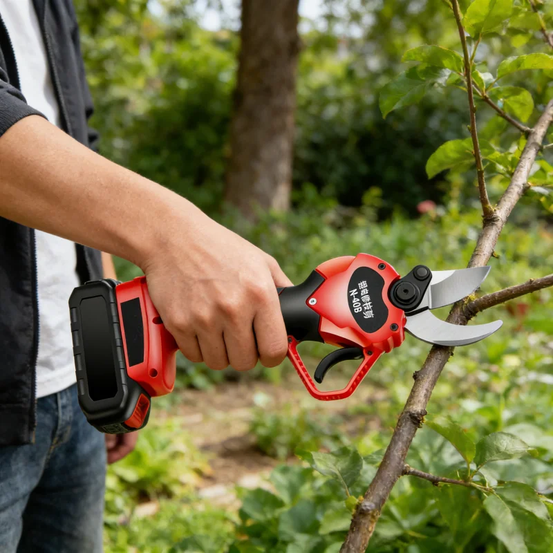 مقصات تشذيب ببطارية ليثيوم محمولة للحديقة فرع سميك شجرة الفاكهة مقصات كهربائية Tesoura De Poda A Bateria Tijeras Podar