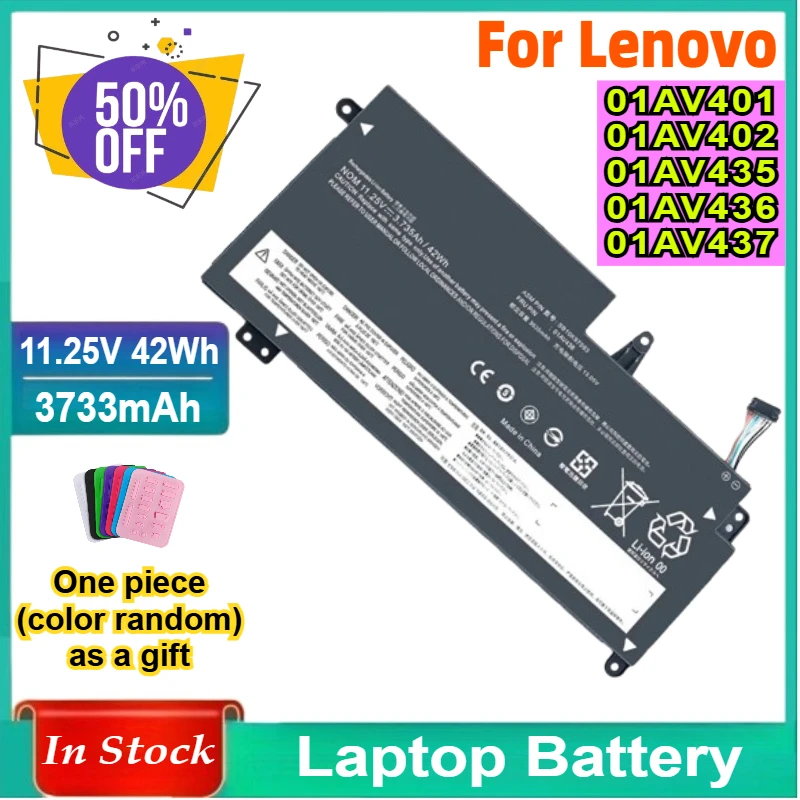 

Аккумулятор для ноутбука 01AV400 для Lenovo 01AV401 01AV402 01AV435 01AV436 01AV437 ThinkPad S2 Gen 13 Chromebook Series SB10K97593