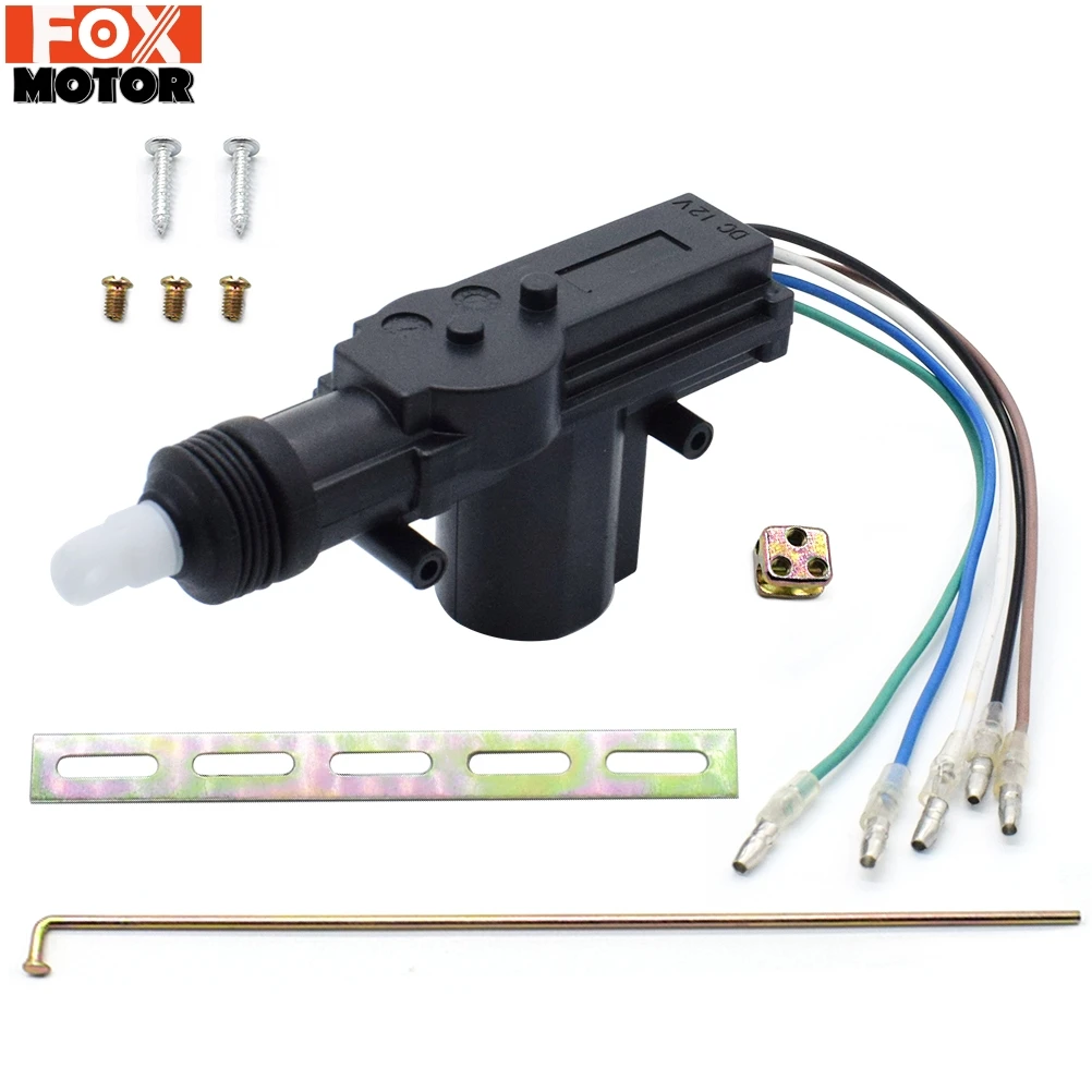 12V Universal Car Door Power Central Lock Motor Kit With 5-Wire Actuator Auto Vehicle Electric Remote Locking System Accessories