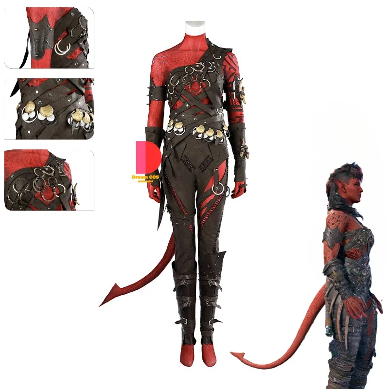 Gate 3 Game Baldur Karlach High Quality Cosplay Costume Karlach Uniform Full Set and Individual Items Are Sold Christmas Outfits