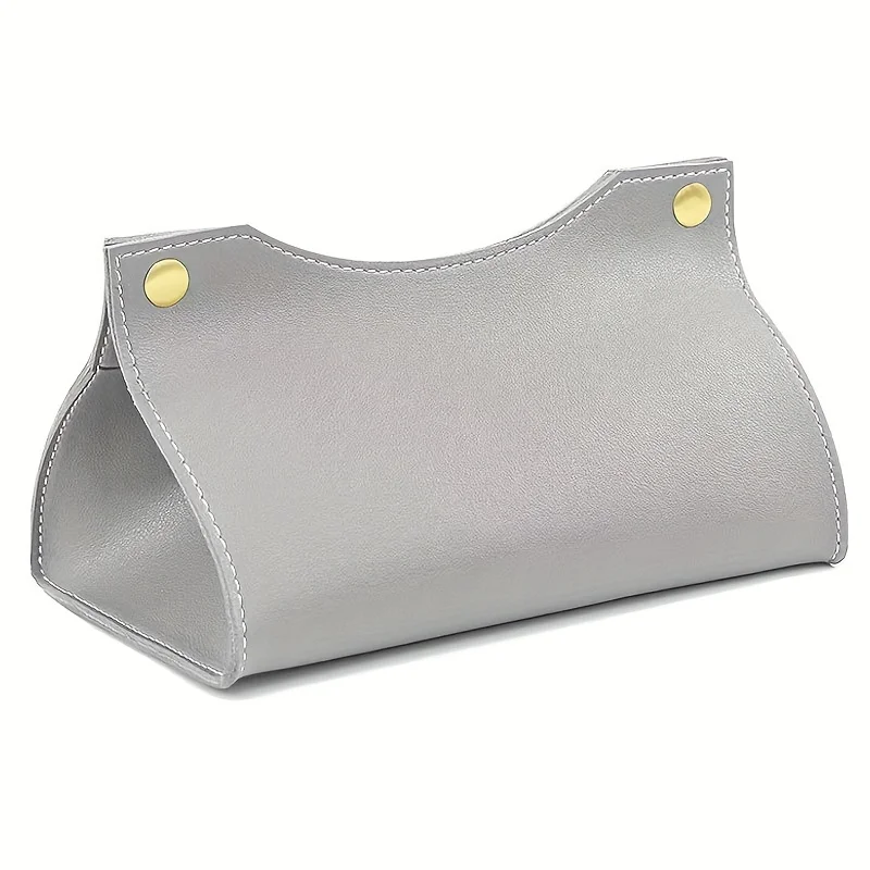 Personalized Customized Light Luxury Leather Tissue Box Home Creative Living Room Storage Car Tissue Box Storage Bag Napkin Box view 5