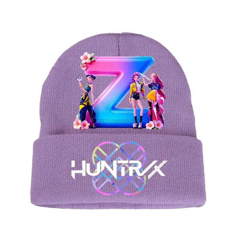 Kpop شيطان الصيادين محبوك قبعة قفازات مجموعة الكرتون فتاة لطيف قبعة متماسكة أنيمي موضة قفاز الأطفال شتاء دافئ اكسسوارات هدية
