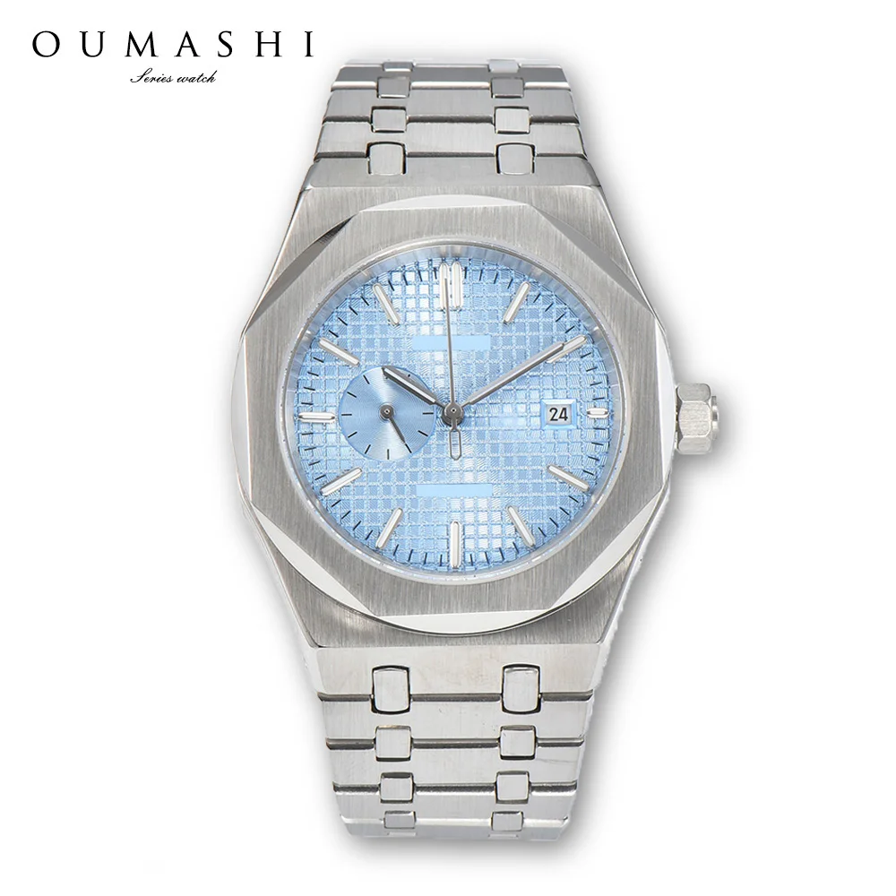 

Miyota 8217 watch 42mm 316L Stainless steel waterproof Luxury Men's watch Sapphire glass Automatic Mechanical watch white date