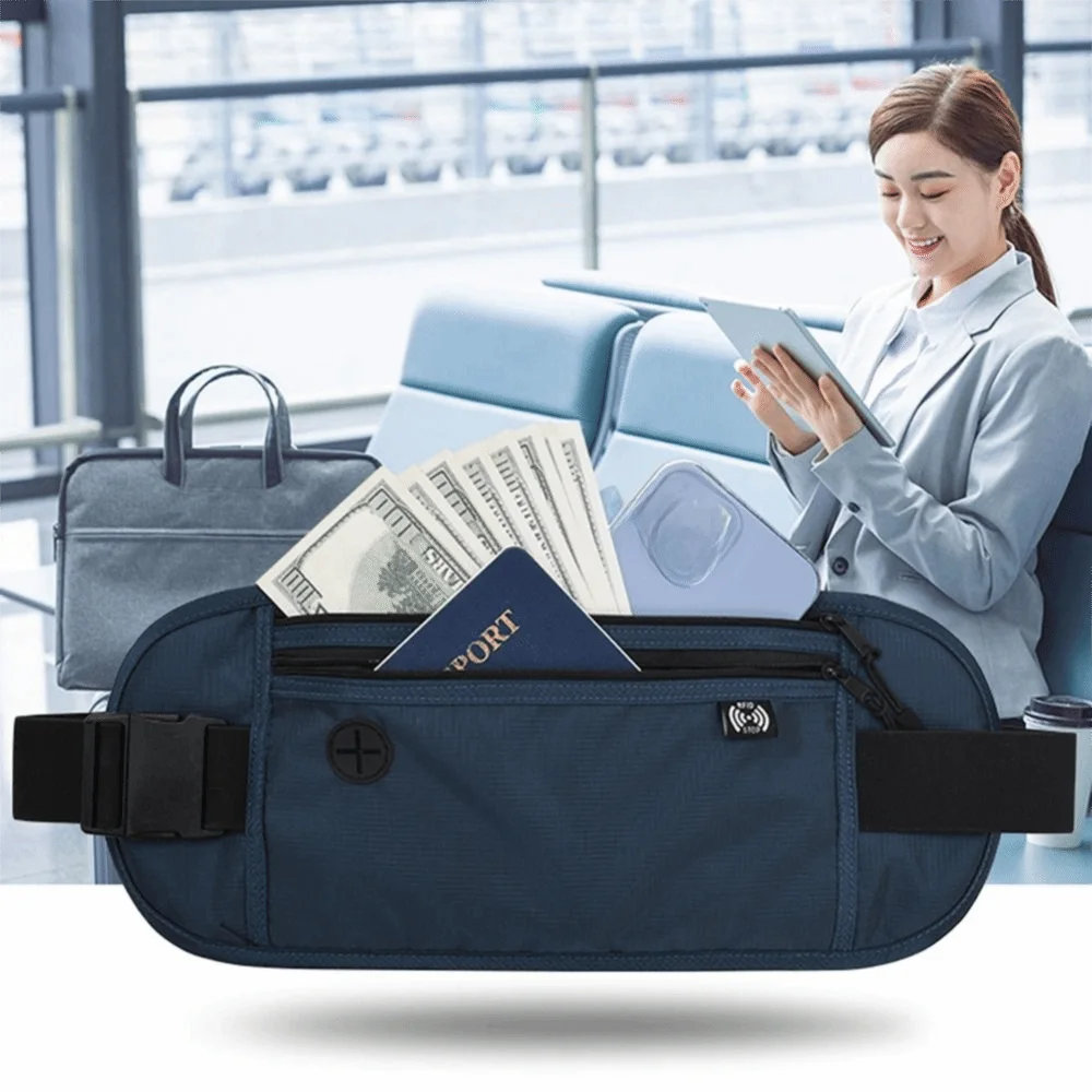 Pack Money Pouch Passport Pouch Passport Money Belt Bag Hidden Hidden Security Wallet Hidden Waist Bag Waist Pouch Casual Bag