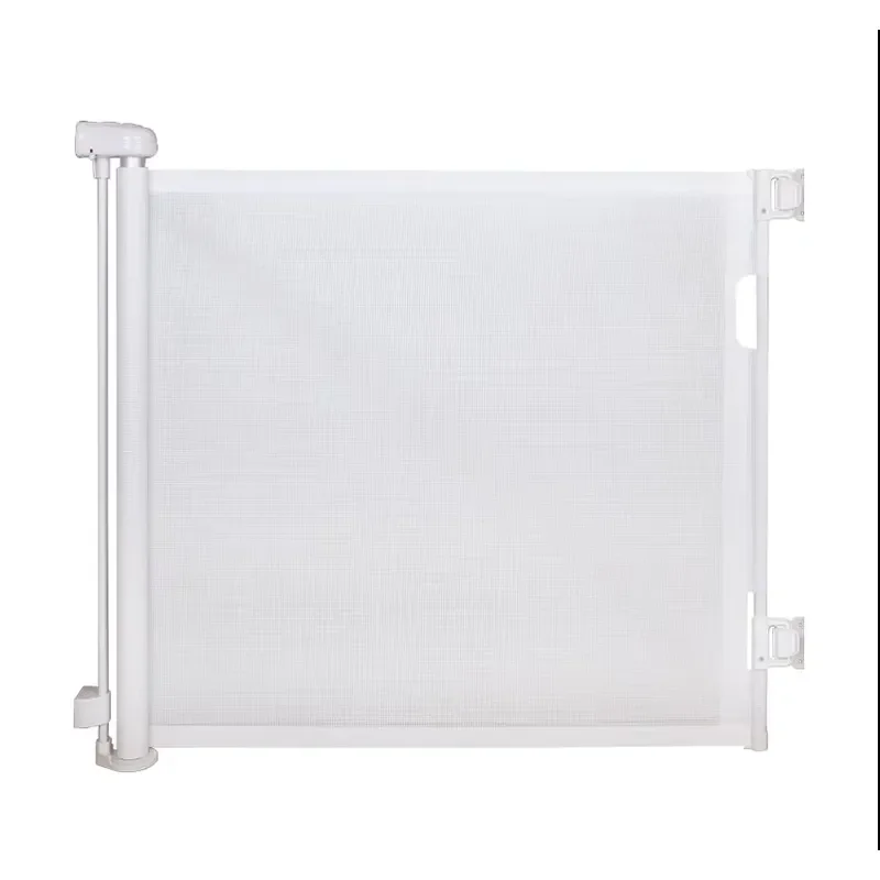 Retractable Baby Safety Door PVC Mesh Child Guardrail Wall Mounted Protective Gate for Kids