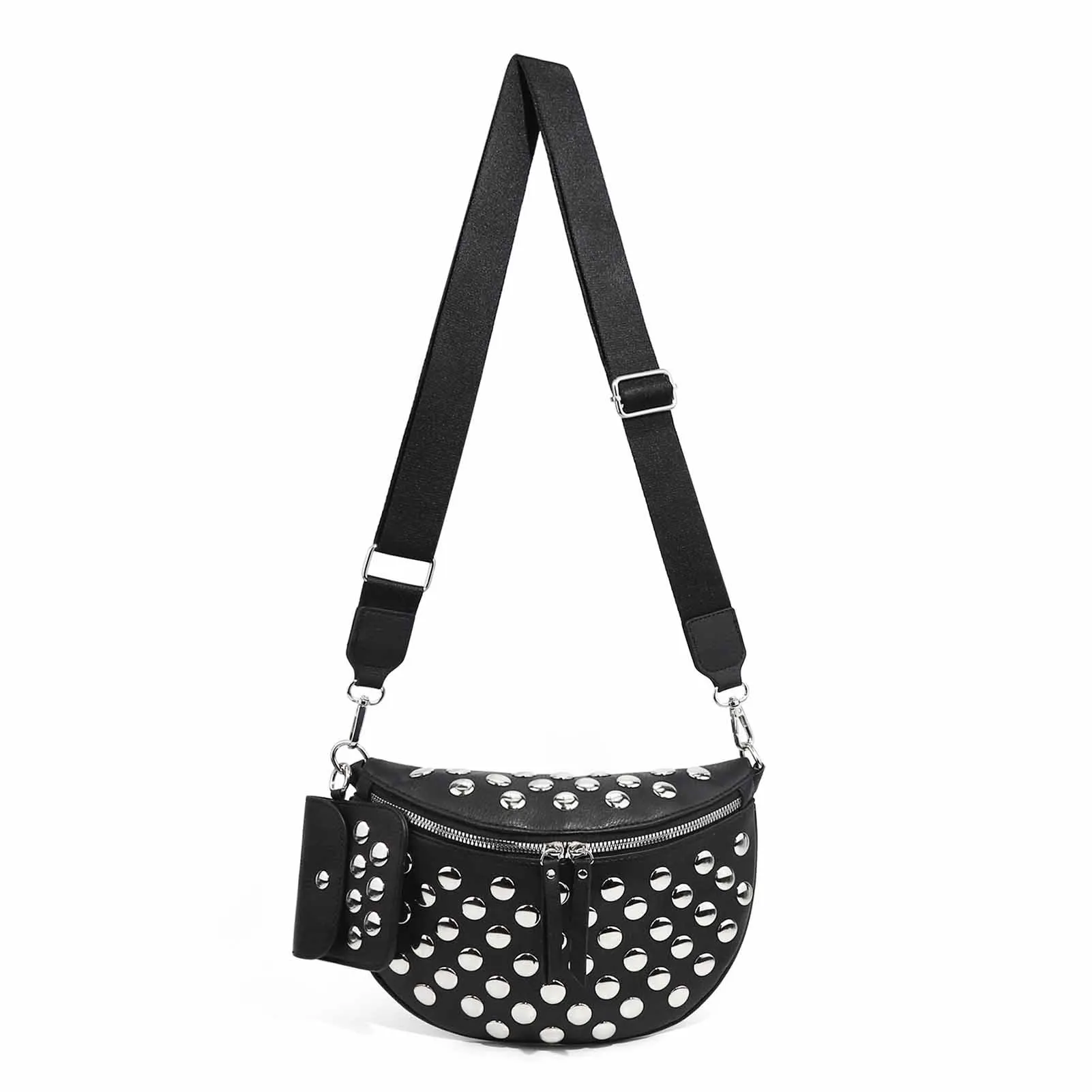 Bum Bag With Adjustable Sling Heavy Bag Metal Durable White 25717.5cm