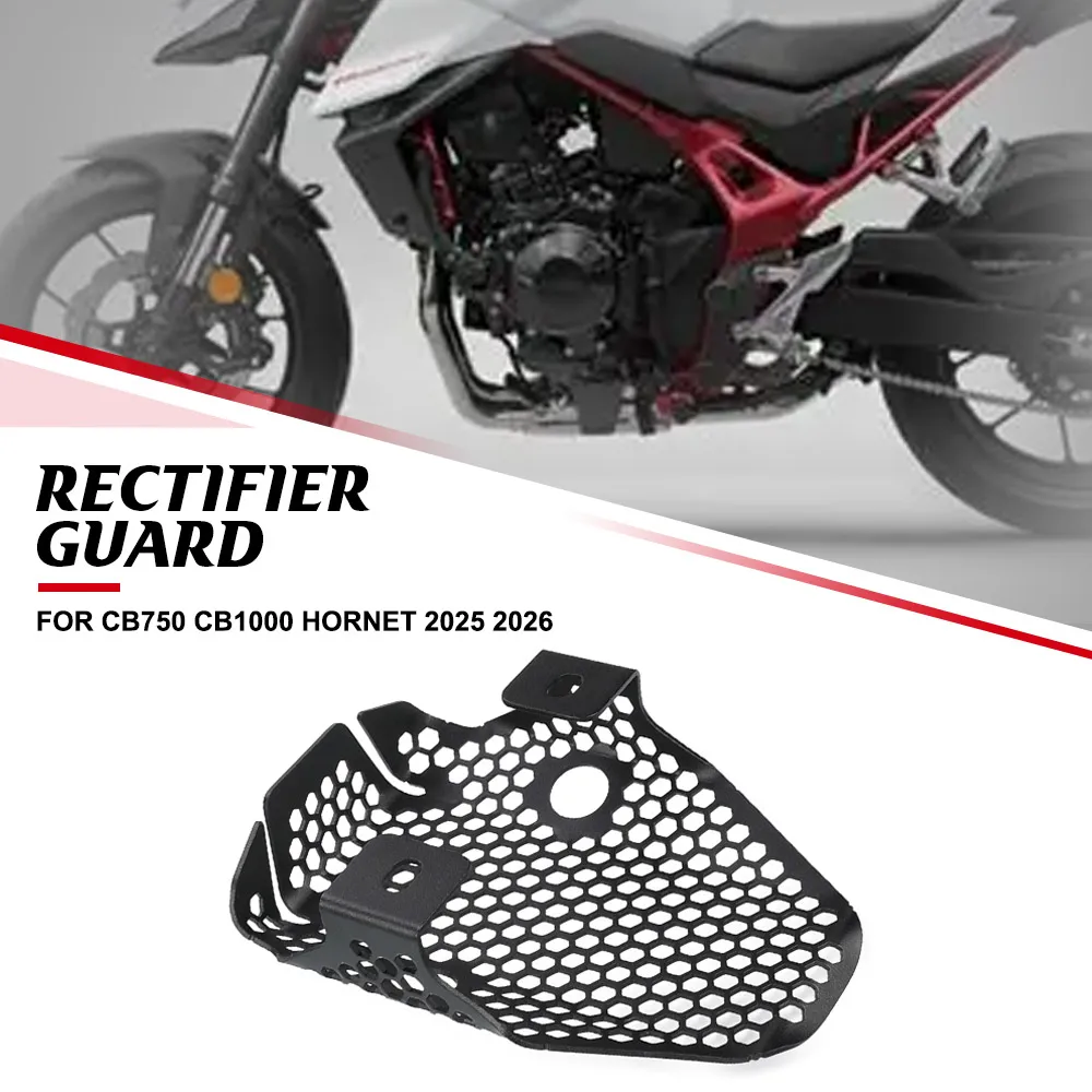 

NEW For Honda CB750 CB1000 Hornet 2025 2026 Motorcycle Radiator Oil Cooler Cover Grille Silicon Rectifier Guard Shield Protector