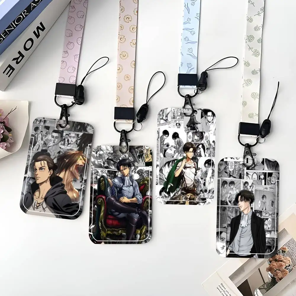 

Держатель для ID-карты с аниме-принтом «Атака Титанов», шейный ремешок, подвеска, держатель для бейджа, брелок для ключей, рабочий пропуск