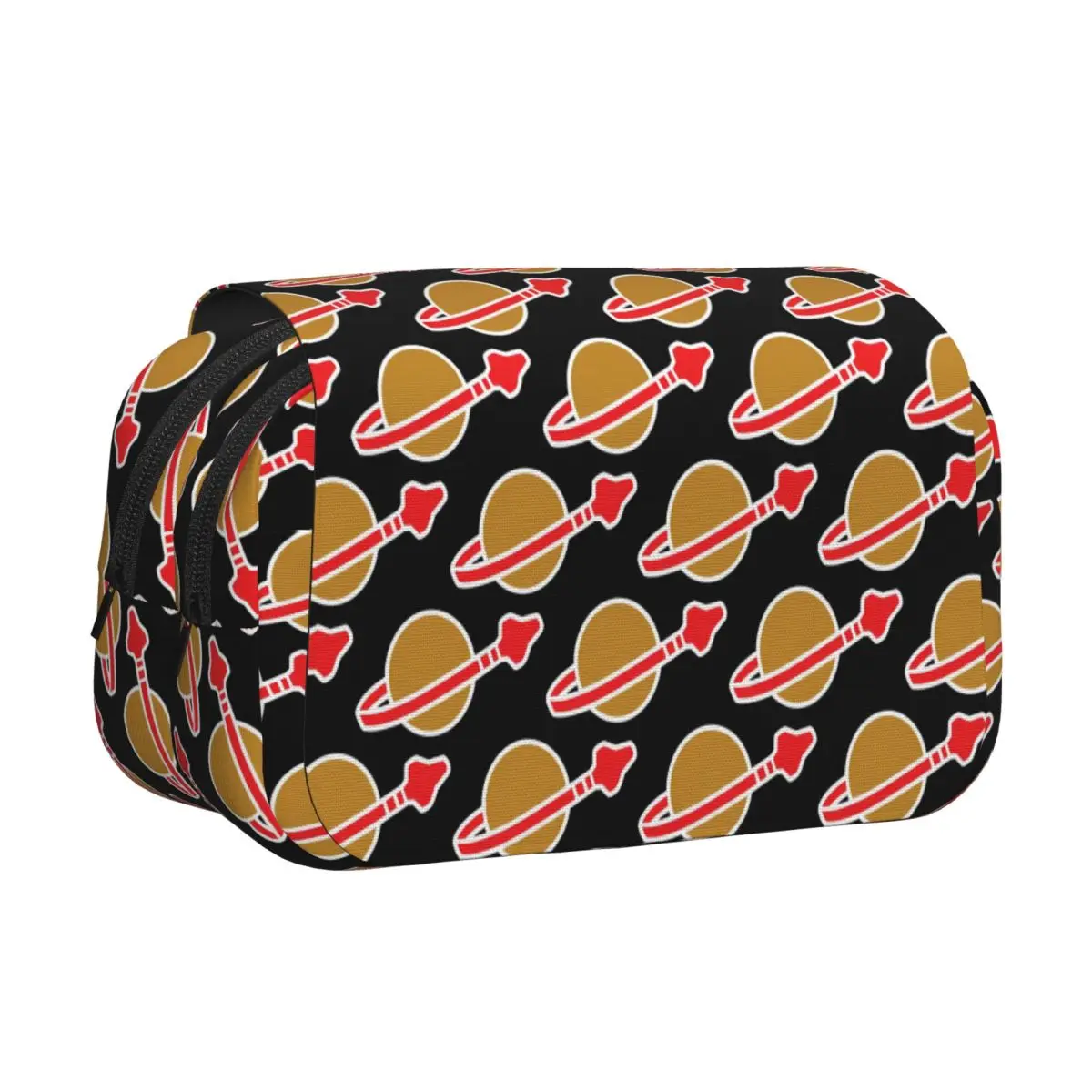 Classic Space Logo Pencil Cases Pen Holder Hard Shell Leather Large Capacity Pen Box Pencil Bag for Studen School