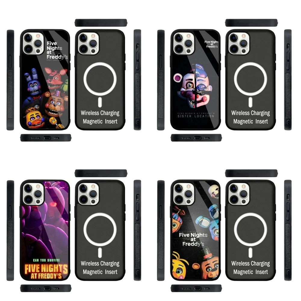 Game F-Five N-Nights at Freddys Phone Case Strong Magnetic For IPhone 15,14,13,Pro,Max,Plus,11,12,Mini For Magsafe Wireless