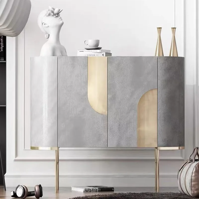 entrance Modern Italian side Minimalist foyer decorative  Storage door partition