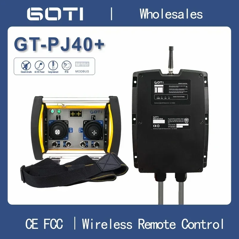 

Industrial Wireless Radio 2 Joystick Remote Control GT40+ for Hoist Crane Joistick 5 gear