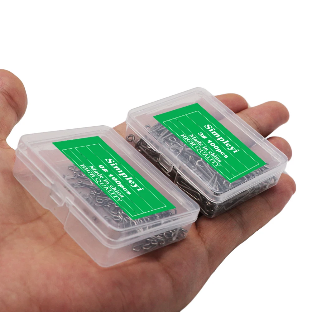 Snap giratorio de acero inoxidable con anillas sólidas para pesca - imagen 5