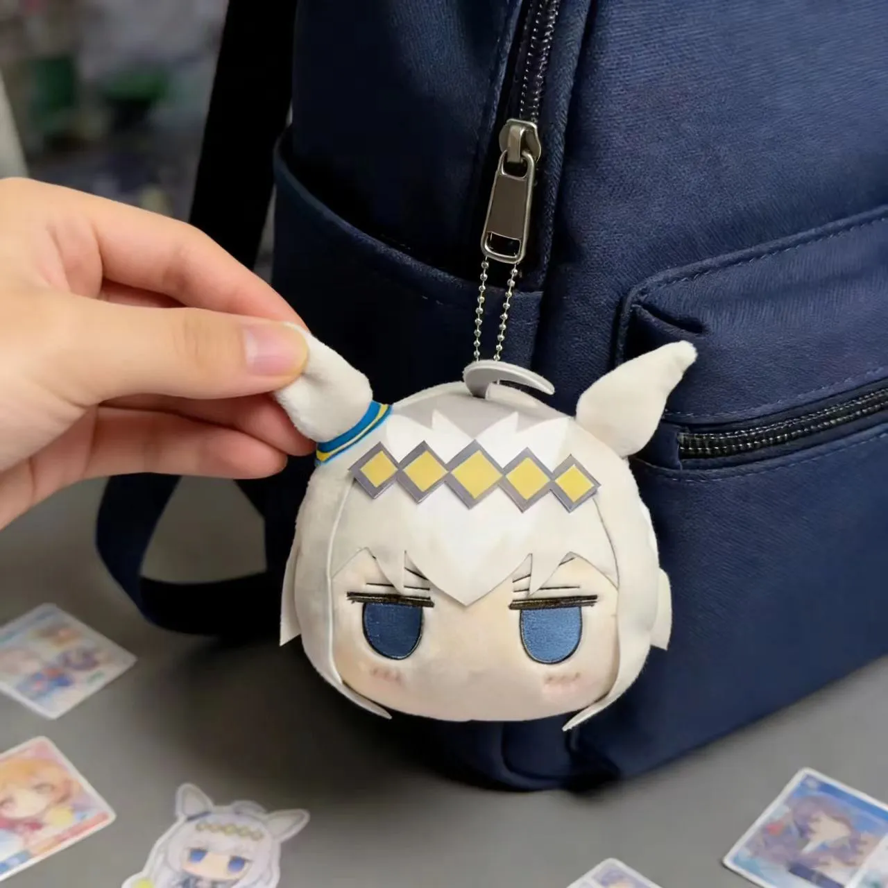 Cute 10cm Uma Musume Stuffed Doll Pendant Cosplay Figure Props Keychain Bag Decoration Halloween Gifts