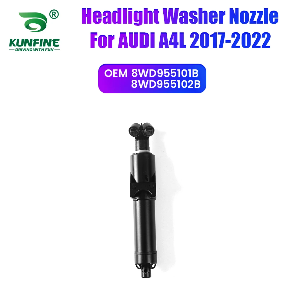 

Car Headlight Front Bumper Washer Spray Nozzle Jet Headlamp Pump Cover For AUDI A4L 2017-2022 8WD955101B 8WD955102B