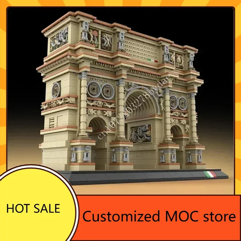 3101PCS 아르코 디 콘스탄티노 MOC 퍼즐 스트리트뷰 건축물 휴일 창의적 생일 조립 장난감 크리스마스 선물 어린이용