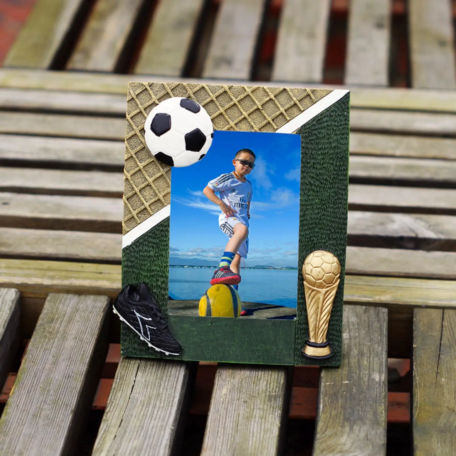 Soccer Photo Frame Easy to Install Ornament Holder for Coaches Office Father