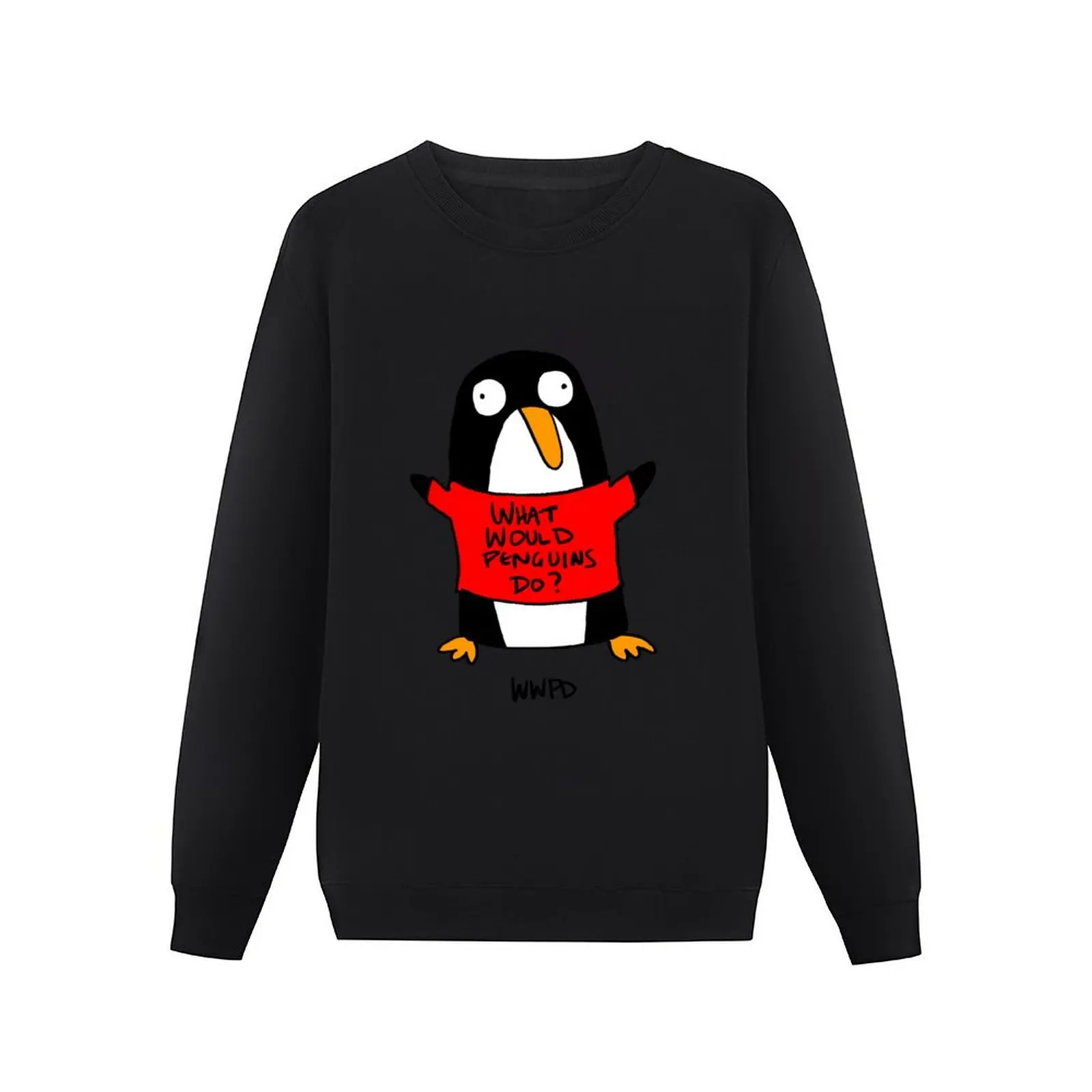 What Would Penguins Do? Pullover Hoodie mens clothing korean style clothes graphic t shirts men sweatshirts for men