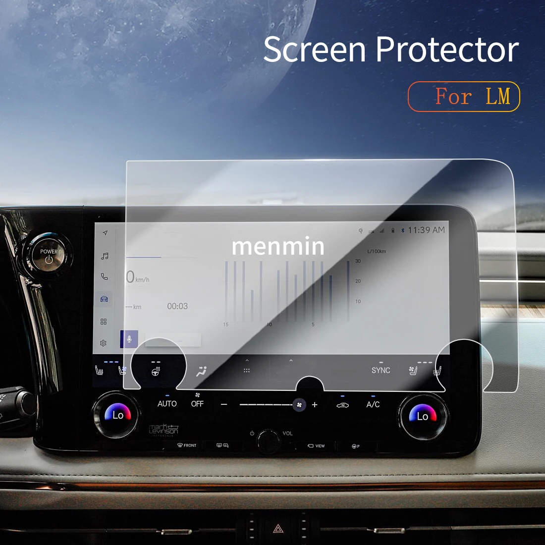 

Car Stickers Carplay Screen Protector Dash Tempered Glass Protective Film Diaplay Navigation Auto Accessories For LEXUS LM 2025