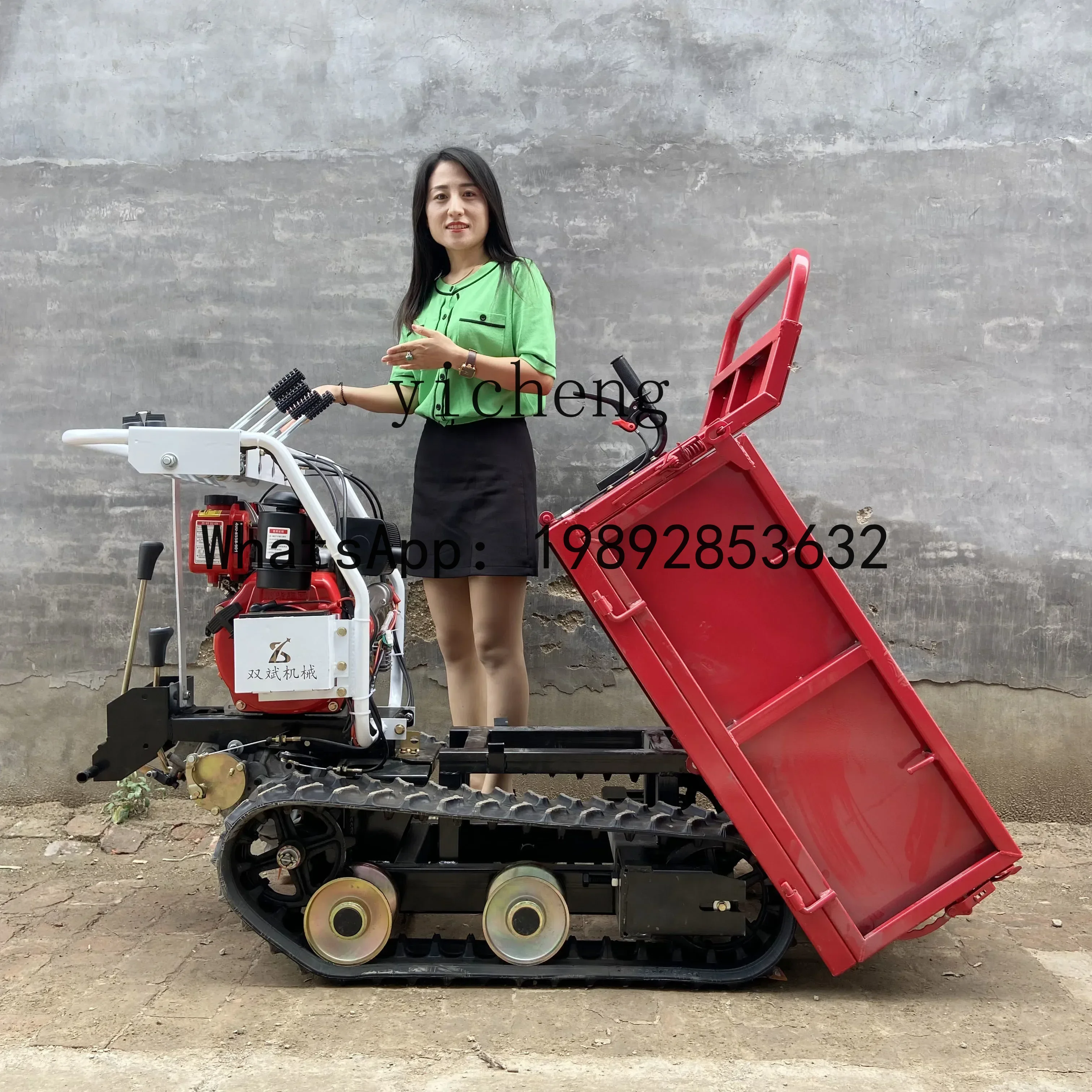 A3 transporter mountain climbing king agricultural crawler chassis hydraulic dump all-terrain crawler