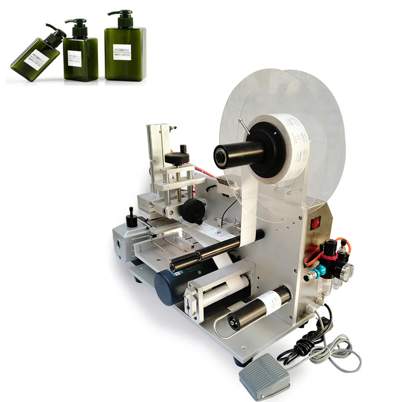 Manual Pneumatic Flat Square Bottle Self-Adhesive High Precision 220V Multi-Function Labeling Machine