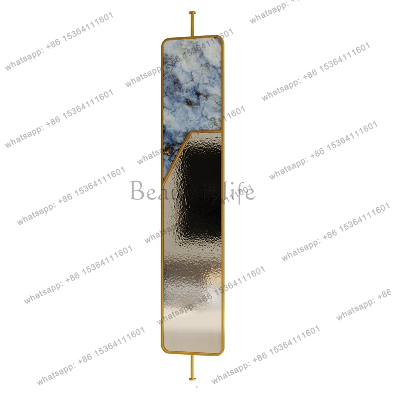 Light luxury is facing the entrance door, glass porch, partition, modern living room entrance door, block screen wall
