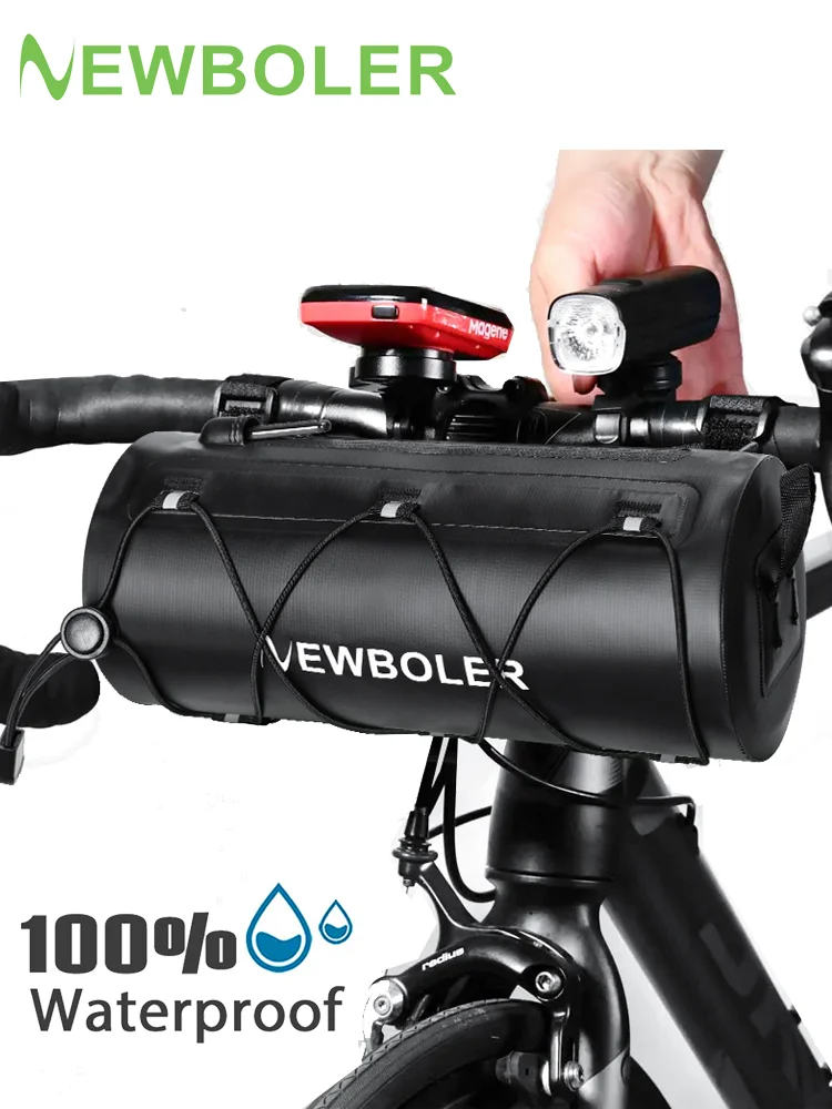 AliExpress NEWBOLER Handlebar Bag Bicycle Bags Waterproof Frame Pannier Bag Multifunction Portable Shoulder Waterproof Bag Bike Accessorie