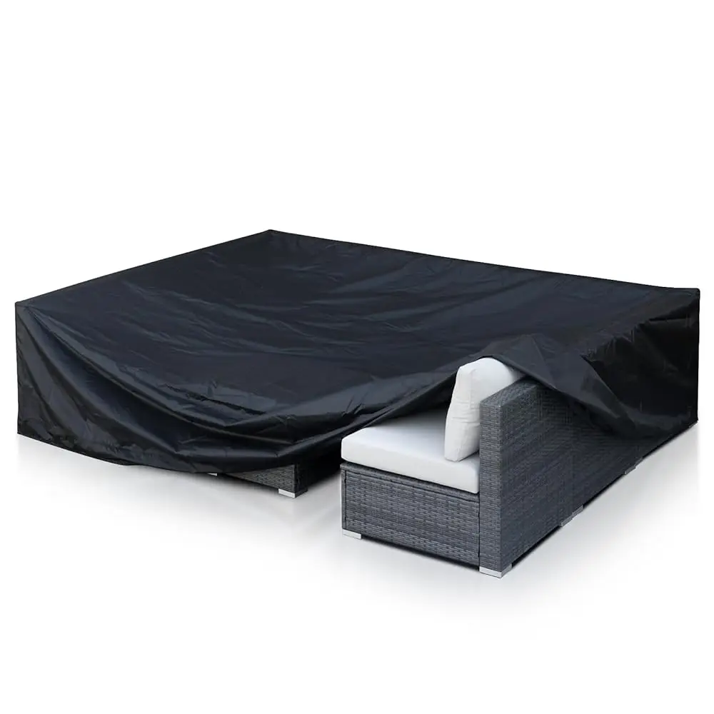 

® Outdoor Sofa Set Cover Waterproof Furniture Set Covers Pu Coating With Air Vents Adjustable Zippers Patio Conversation Cover