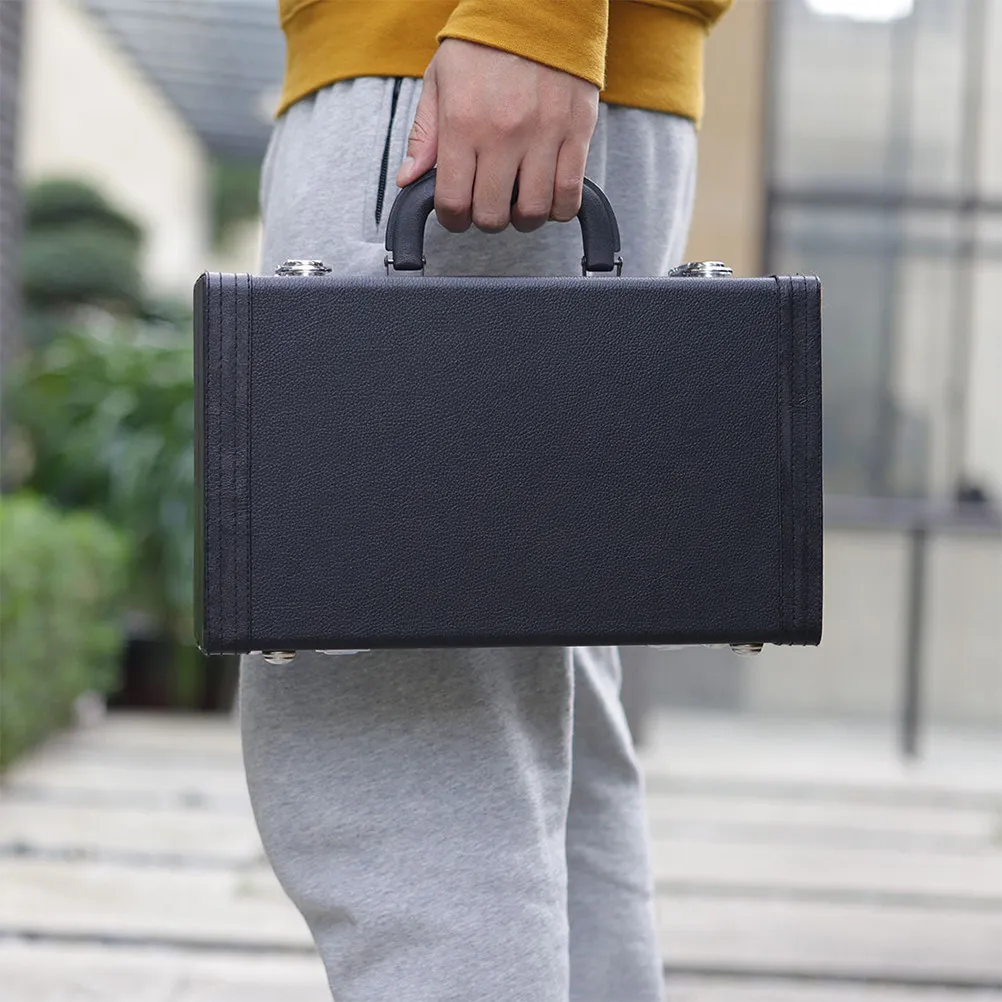 Premium Clarinet Case Hard Shell Shockproof Padded Storage Container for Clarinet with Smooth Handle Strong Lock Bottom
