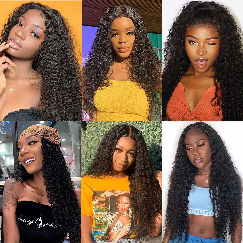 12A Peruvian Kinky Curly Bundles With Closure 3 Bundles With Closure Unprocessed Virgin Human Hair Curly Bundles With Frontal