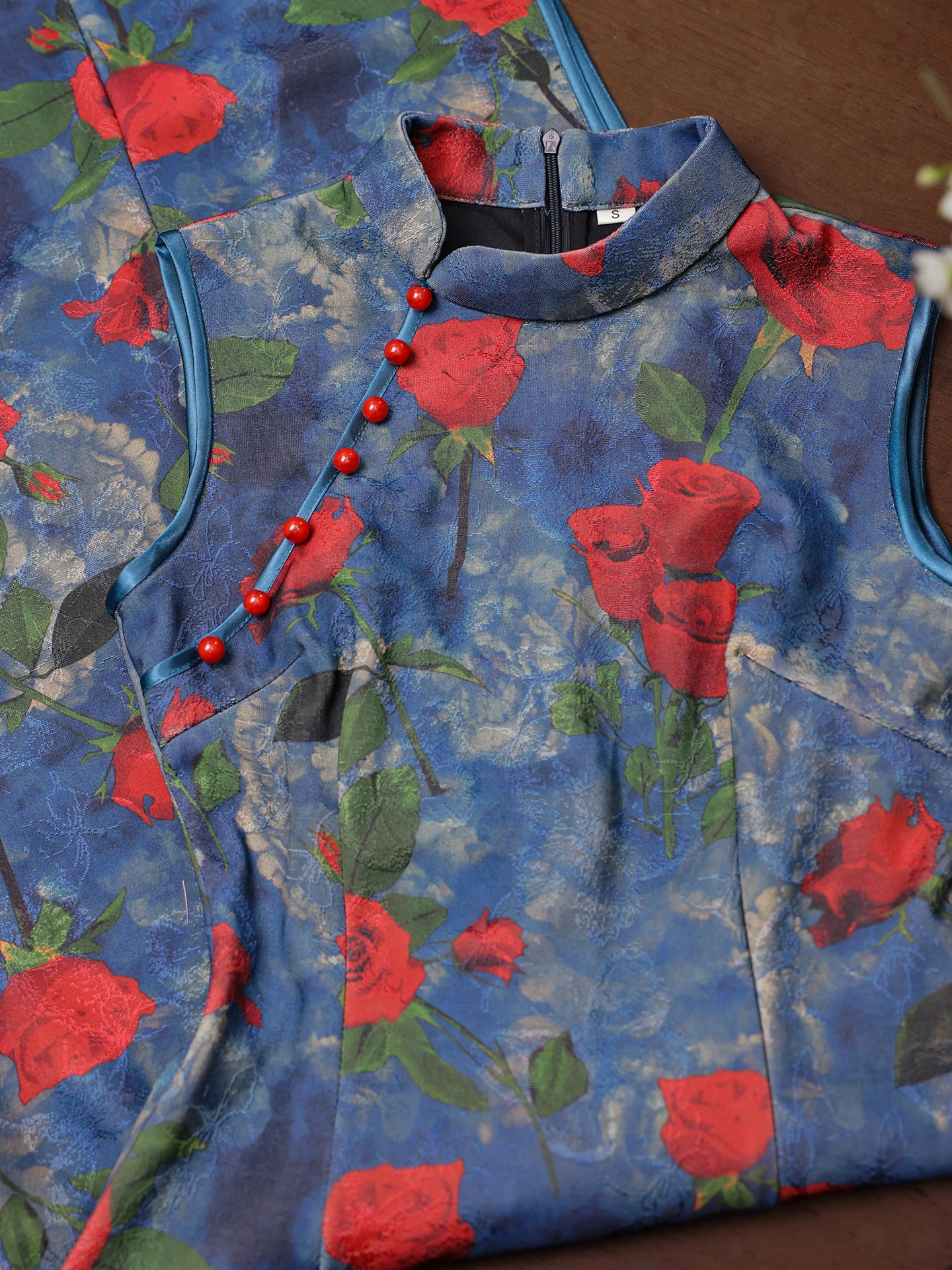 

Новая китайская юбка-миди Jiangnan Qipao Dr. Svel для молодых женщин, приталенная, повседневная, осенняя, с цветочным принтом, дышащая