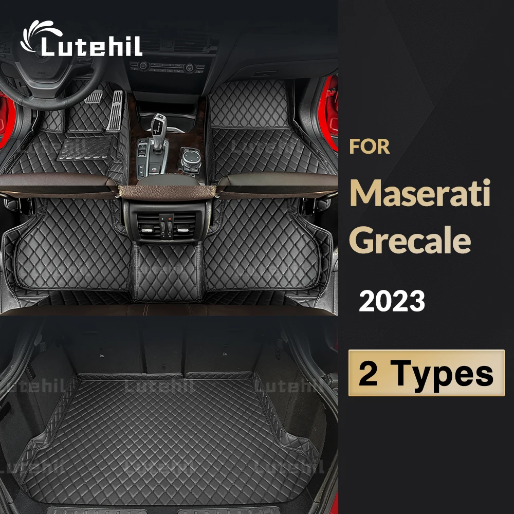 

Lutehil Car Floor Mats For Maserati Grecale 2023 Car Trunk Mat Carpet Cover Interior Details Accessories