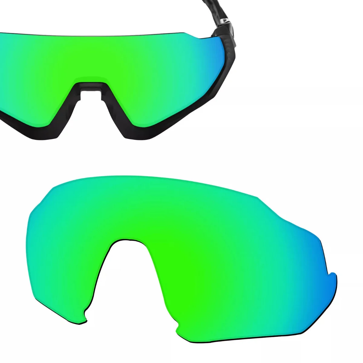 عدسات Hokklo المستقطبة البديلة لسترة Oakley Flight OO9401 lrest فقط - البر الرئيسى للصين