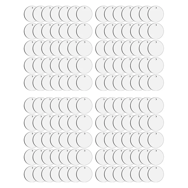 

140 Pieces Sublimation Ornament Blanks, Round Blank Sublimation Ornaments Sublimation For Christmas Tree, DIY Handmade-Y78A