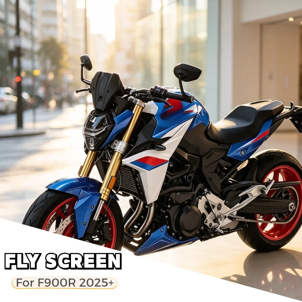 F900R NEU Motorradzubehör für BMW F 900 R F900 R F 900R 2025 2026 Flyscreen Kleine Windschutzscheibe Verkleidung