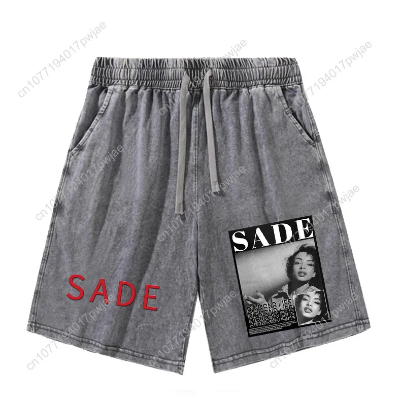 المغني Sade Adu السراويل رجل إمرأة مراهق الرجعية السراويل القصيرة خمر القطن مطاطا لينة شورتات للبحر السراويل المخصصة