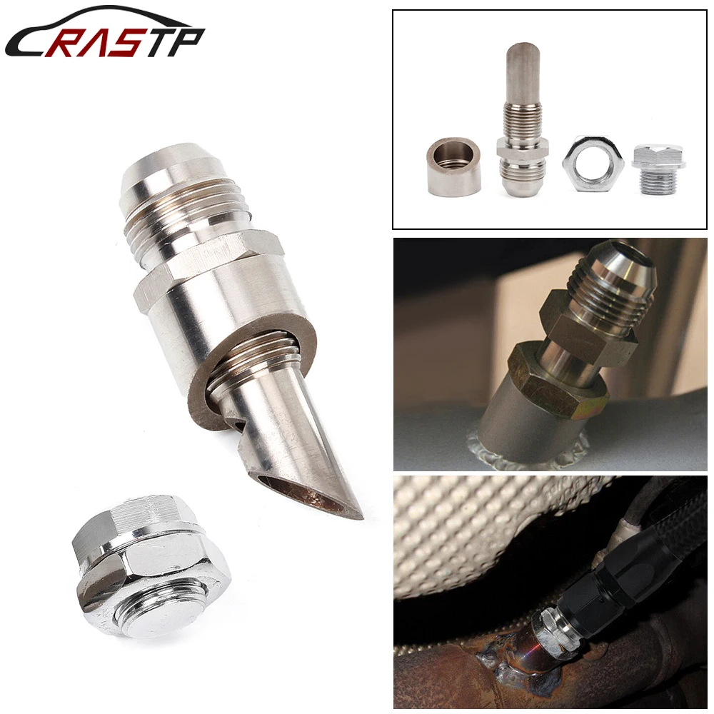 RASTP-Free Shipping E-VAC Scavenger Kit Stainless Steel Exhaust Vacuum Kit Catch Can Vent With T304 SS E-VAC Fitting M18x1.5