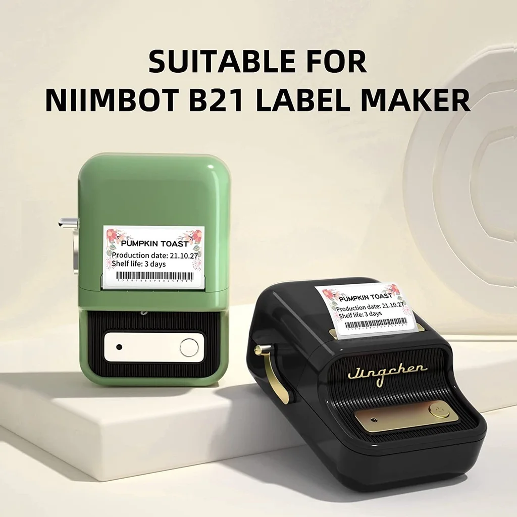 NiiMBOT B1/B21/B203/B3S Color Cute Label Paper Waterproof Name Stickers Diy Label Printer Stickers Household Storage Label Paper