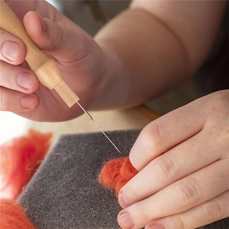 ABKJ-16Pcs Needle Felting Tools Poking Felting Needle Handles Replacement Punch Needle Holder Wool Felting Needles Handles