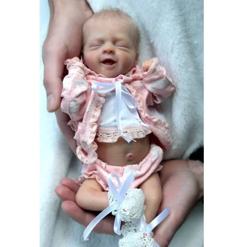 12 Inch Lifelike Reborn Doll Painted Kits bebê reborn bebes reborn de real Mini Unassembly Reborn Bebe Kits Painted By Artists