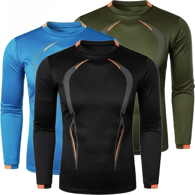 

Men's Sports Long Sleeve t-Shirt Quick Drying Fitness Compression Man Oversized Running Gym Training Shirt Tees Sportswear