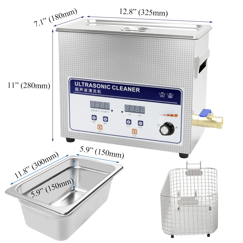 6.5L النفط السائل آلة التنظيف بالموجات فوق الصوتية مختبر كوب عدسة بصرية قابل للتعديل الطاقة بالموجات فوق الصوتية الأنظف لنظارات PCB #2
